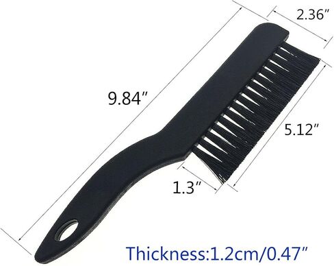 YXQ 9.84inch ESD Brush Cleaning Plastic Handle Anti Static Conductive for PCB Motherboards Fans Keyboards Black in Saudi Arabia