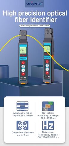 معرف الألياف الضوئية TFI-45، كاشف الألياف OPM VFL LED المدمج، معرف حركة الألياف OFI، جهاز اختبار كابلات الألياف الضوئية (وحدة واحدة) in Saudi Arabia