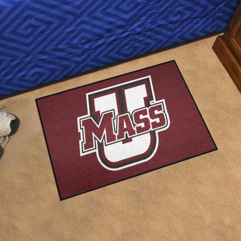 FANMATS 3689 NCAA - UMass Minutemen Starter Mat - 19 بوصة. × 30 بوصة. | سجادة ديكور المنزل لمحبي الرياضة وبساط خلفي in Saudi Arabia