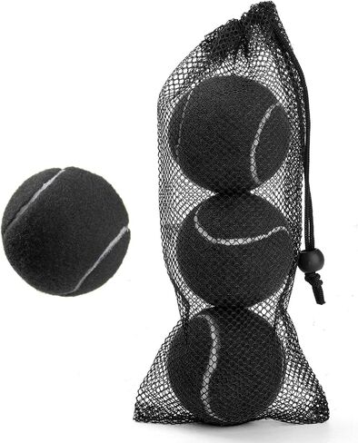 Tennis Balls, Blue Tennis Balls for Dogs, Bulk Tennis Balls, Practice Tennis Balls,Dog Tennis Balls,Squeaky Tennis Balls for Dogs,3 Tennis Balls Come with A Free Mesh Bag. in Saudi Arabia