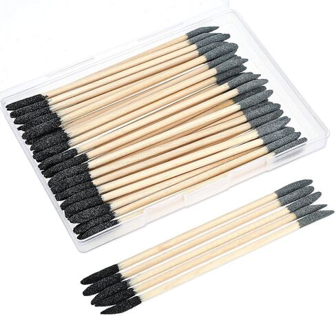 50PCS Sanding Sticks, Double End Matchsticks Sanding Sticks with Storage Box for Tight Spaces Wood, 150/280 Grit Fine Detailing Polishing Sticks Sanding Twigs for Plastic Models Wood Hobby Woodworking in Saudi Arabia