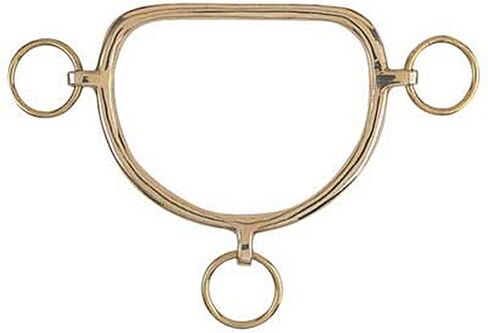 Intrepid International Coronet Brass Chifney Straight Mouth Horse Bit - Durable, Corrosion-Resistant, Single Ring Design for Greater Control & Responsiveness - an Essential Piece of Horse Tack in Saudi Arabia