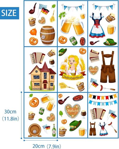 ملصقات نافذة مهرجان أكتوبر، ملصقات نافذة ديكور مهرجان أكتوبر، شارات نافذة، زينة حفلات مهرجان أكتوبر ومستلزمات النوافذ الزجاجية in Kuwait