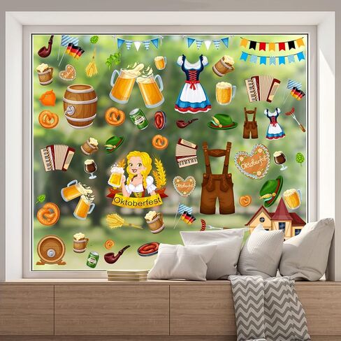 ملصقات نافذة مهرجان أكتوبر، ملصقات نافذة ديكور مهرجان أكتوبر، شارات نافذة، زينة حفلات مهرجان أكتوبر ومستلزمات النوافذ الزجاجية in Kuwait