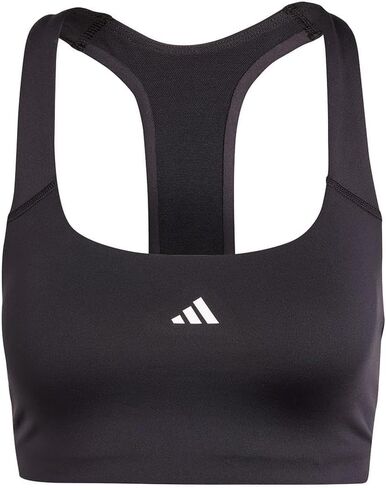 adidas Women's Powerimpact Training Medium Support Bra, Black, (Small) C/D in Saudi Arabia