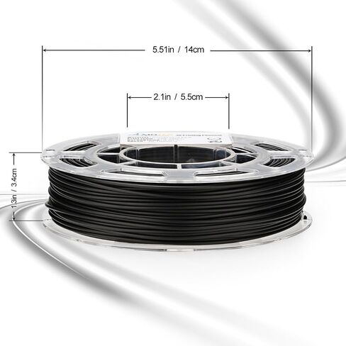 AMOLEN PLA Filament,1.75mm 3D Printer Filament, Conductive Black Printing Filament PLA Dimensional Accuracy +/- 0.02 mm, Fit Most FDM Printer (Conductive Black) in Saudi Arabia