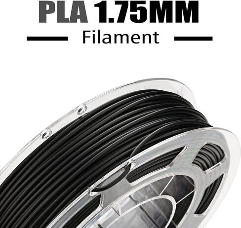 AMOLEN PLA Filament,1.75mm 3D Printer Filament, Conductive Black Printing Filament PLA Dimensional Accuracy +/- 0.02 mm, Fit Most FDM Printer (Conductive Black) in Saudi Arabia