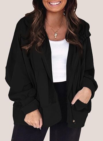 Eytino Women Plus Size Sweatshirts Long Sleeve Zip Up Oversized Casual Hoodies Jackets 2024 Fashion Fall Outfits(1X-5X) in Saudi Arabia