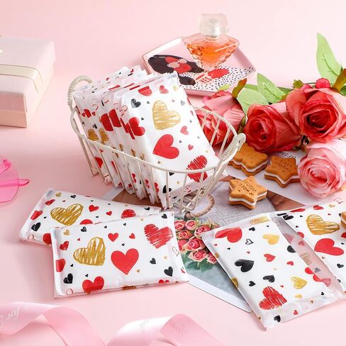 Eaasty 25 Packs Valentine's Day Pocket Pack Travel Size Facial Tissues 3 Ply Paper Wedding Tissues for Guests, Mini Tissues Packs for Travel Wedding Party Favors in Saudi Arabia