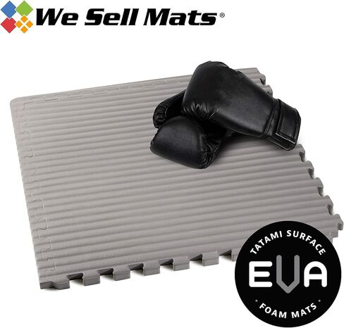 نحن نبيع سجادة تمارين سميكة من إسفنج EVA للفنون القتالية بسمك 3/4 بوصة، نمط تاتامي، بلاط أرضيات متشابك لصالة الألعاب الرياضية المنزلية، الفنون القتالية المختلطة، سجادات مضادة للتعب، 60.96 سم × 60.96 سم in Kuwait