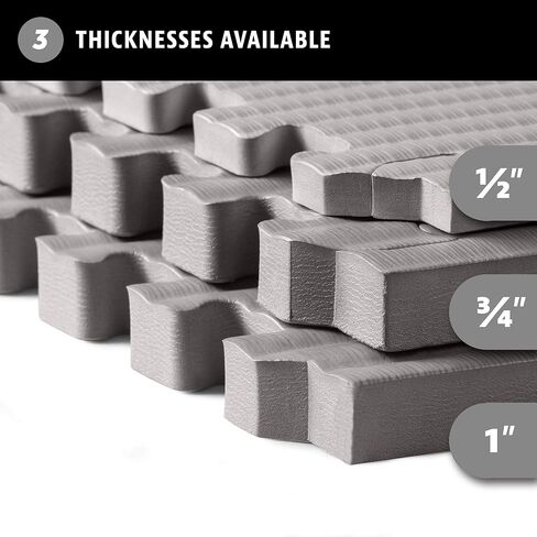 نحن نبيع سجادة تمارين سميكة من إسفنج EVA للفنون القتالية بسمك 3/4 بوصة، نمط تاتامي، بلاط أرضيات متشابك لصالة الألعاب الرياضية المنزلية، الفنون القتالية المختلطة، سجادات مضادة للتعب، 60.96 سم × 60.96 سم in Kuwait