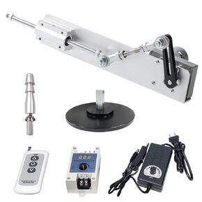 Reciprocating Cycle Linear Actuator DC 24V Telescopic Motor Stroke 0.78"-3.15" Speed 40-200rpm Torque 20 lbs Max with Speed Controller Suction Cup Big End Connector(24V80mm200rpm)