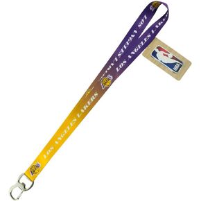 NBA Los Angeles Lakers Ombre Lanyard, Purple/Gold, One Size