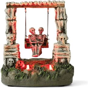 innodept12 Halloween Swinging Skeleton Figurine Decor Indoor Use (HL210912)