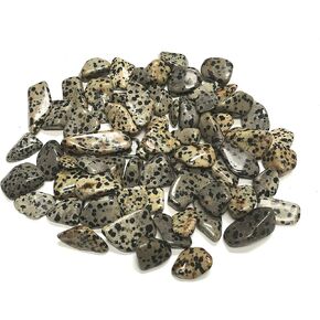 Crystal Collection: Tumbled Dalmation Jasper, Includes Velvet Bag - Large 1" Pieces (1/2 Pound)