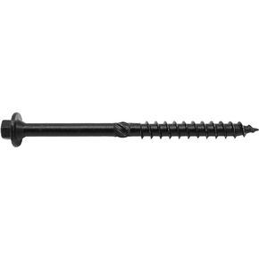 #17 X 11" Heavy Duty Structural Wood Screws - Exterior Coated Heavy Duty Wood Screws- Use for Fastening Ledger Boards, Large Timbers, Logs and More (25 SCREW COUNT)