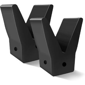 2Pcs Rubber Transom Saver V-Block with Mounting Hole, 2" Boat Trailer Bow Stop Boat Motor Transom Support Fit for Tracker Marine Transom Saver Parts