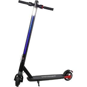 Voyager Proton Foldable Electric Scooter with LCD Display, LED Headlight and Light Strip, 15 MPH Max Speed, Long Range Battery Up to 6 Miles