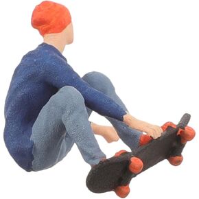 EXCEART Mini People Figurines Mini Trains Architectural 1:64 Scale People Tiny People Model Painted Figures People Figure Layout