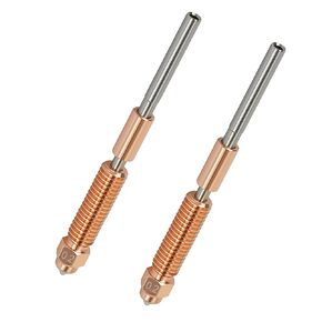 2PCS 0.2mm K1C Nozzle, Unicorn Quick-Swap Ender 3 V3 Nozzle with Titanium Alloy Heat Break, Copper Alloy and Hardened Steel for Creality K1C/Ender 3 V3/Ender 3 V3 Plus 3D Printers