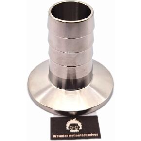 3/4 inches OD Barbed Hose Fitting to KF25 NW25 Flange Hose Barb Adapter (Pack of 1pcs, 3/4" or 20mm)