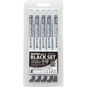 Derita Neopiko line -3 black set of 10