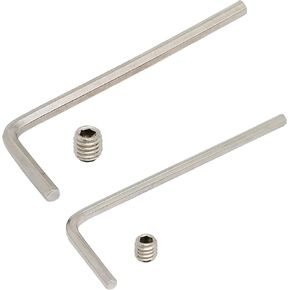 طقم براغي مجموعة مسامير ذات رأس سداسي داخلي (20 قطعة M4 + 20 قطعة M5) - رأس ألين سداسي - 2 مفتاح ربط سداسي (2 مم/2.5 مم) - استبدال برغي صنبور الفولاذ المقاوم للصدأ in Kuwait