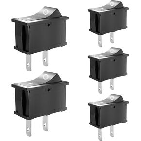 5 قطع مفتاح تشغيل/إيقاف/تشغيل، 10 مم × 15 مم 12 فولت 24 فولت 125 فولت 250 فولت، 3 دبوس مفتاح هزاز صغير للقارب in Kuwait