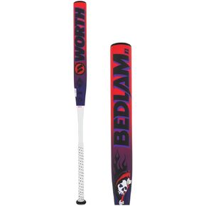2025 Worth Bedlam Gamer 13.5" XL SSUSA Slow Pitch Softball Bat: WSS4BEDL 34" 26 oz.