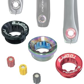 Crank Cap + Bike M20X8 Tool MTB Screws Crank Bolt for Shimano XT/XTR/SLX/Deore series of Crankset Multiple colours(Allen Key Included)
