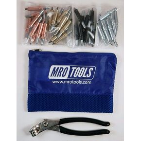 K-Series Beginner Cleco Sheet Metal Fastener Kit w/Mesh Carry Bag (K5S40)