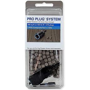 Pro Plug PVC Plugs and Pro Plug PVC Tool for Trex Beach Dune Decking, 375 Plugs for 100 sq ft, 1 Tool