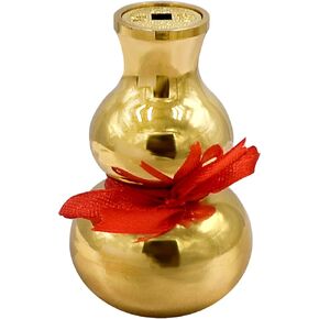 Feng Shui 3in Derco Brass Wu Lou/Hu Lu Gourd Amulet