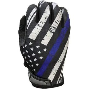 Blue Line Flag - Unlined - Full Finger Gloves - IH-BLF-XXLG