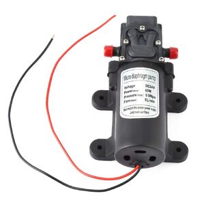 HA24-60 Micro Diaphragm Pump 24v, 5L/m Micro Diaphragm Pump Mini Electric Water Pump1.5m Suction for Caravan RV Marine Fishing Boat