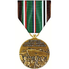 مؤسسة ميداليات أمريكا. 1976 ميدالية حملة أوروبا وأفريقيا والشرق الأوسط (EAME). in Kuwait