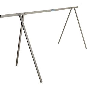 Stationary Outdoor Indoor Bike Rack for Parking Or Home Storage, Holds Up to 10 Bicycles, Simple Rail Design for Easy Setup and Assembly