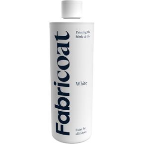 Fabric Paint for Furniture - Restore or Change the Color of Couches, Chairs, Upholstery, Soft Furnishings, Car Interiors, Clothing, & Footwear. (8.5 oz / 250ml, White)