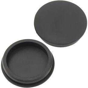 T-Shaped Silicone Plugs 3/4 in Soft Flexible Rubber Stopper 19 mm/0.75 in Tube End Cap Cover Waterproof Sealing Hole Plugs for Bottles Pipes, Black, 12 Pcs
