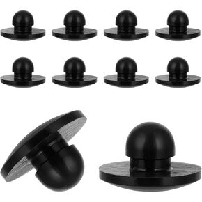 10 Pcs Silicone Round Snap in Type Locking Furniture Hole Plugs 5mm Rubber Plugs for Round Holes Screw Hole Plugs License Plate Hole Plugs Furniture Hole Plugs Button Protective Cover Cap Head