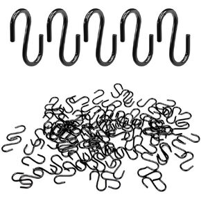 100 Pcs Mini S Hooks for Hanging, 1/2 Inch S Shaped Hooks, Ornament Hooks, S Hangers Hooks, S Hanging Hooks, Wire Hooks, Metal S Hooks for Crafts, Jewelry Keychain Necklaces