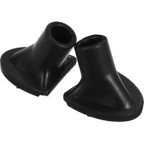 2 Pcs Black Golf Bag Stand Feet Replacement, Wear-Resistent Golf Bag Rubber Feet Replacement, Necessary Golf Club Bag Accessories Strong Grip, Easy to Install, Golf Club Bag Accessories, Golf