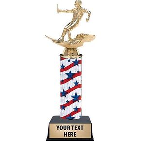 Crown Awards 11 Inch Male Water Skiing Trophies, Water Ski Trophy with Customized Engraving Prime