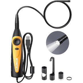 LAUNCH VSP-600 Endoscope 5.5mm Ultra-Thin, Lens HD Wide Application Videoscope Borescope high Definition Multi-Angle Imaging One-Click Snapshot IP67 Waterproof with 2000mm USB Cable