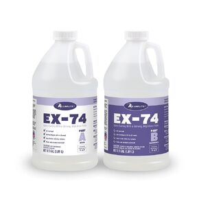 Alumilite EX-74, 2 Part Epoxy Resin (2 Gallon Kit) Create a Clear Gloss Finish Coating | UV, Waterproof, Heat & Alcohol Resistant for Your Surfaces Such as Table, Woodworking, and More!