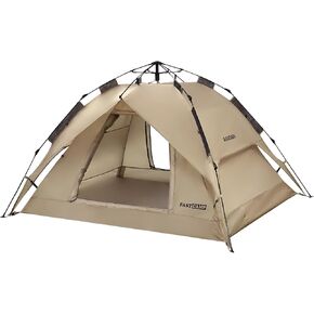 IDOOGEN 4 Person Camping Tent - Waterproof Windproof Instant Pop Up Tent with Rain Fly Lightweight Easy Set Up Dome Tents for Camping Beach Hiking