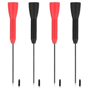 4Pcs Test Probes Copper Probes Test Probe Pins Test Leads Probe Multimeter Probes Needle 2mm 600V/10A Piercing Needle Non-destructive Test Digital Multimeter Silicon Back Probe Pin for Leads Tl71 Tl75