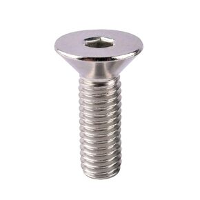 3/8-16 x 1" Flat Head Socket Cap Screws Countersunk Bolts, Allen Hex Socket Drive, 304 Stainless Steel 18-8, Full Thread, 10Pcs