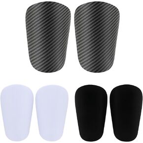 3 pair Soccer Shin Guards, BOSOIRSOU Lightweight Breathable Mini Shin Guard EVA Cushion Protection Calf Protective Gear Shin Guards for Youth and Adults for Football Equipment