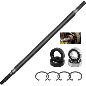Rear Spline Axle Shaft Bearing Seal Kit, Compatible with 1994-2013 EZGO TXT Medalist Golf Carts E-Z-GO, Replace 20377G11 Driver Side 23.8" Golf Cart Rear Splined Axle Shaft Bearing Seal Assembly